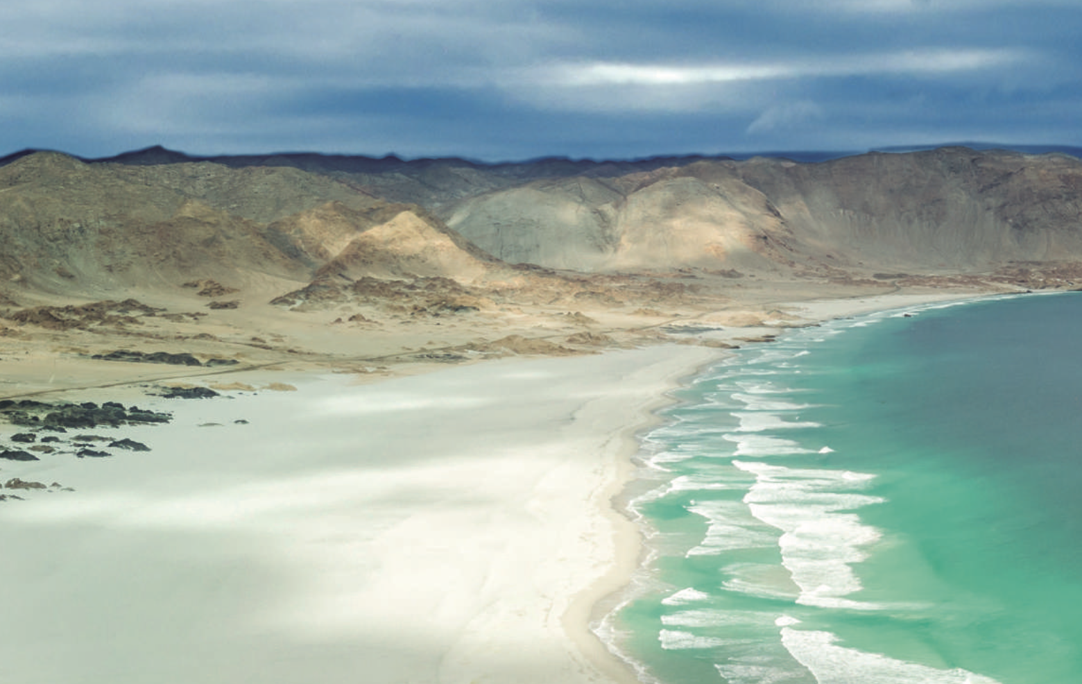 Imagen de una playa en el norte de Chile.